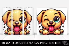 Colorful Winking Labrador Retriever 20 Oz Tumbler Product Image 1