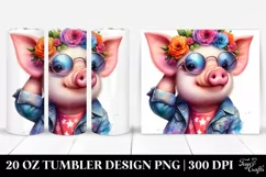Modeling Baby Pig | 20 oz Tumbler Product Image 1