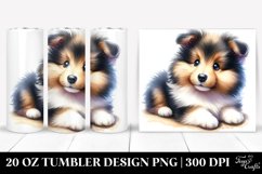 Curious Shetland Sheepdog with Halloween Vibes PNG Product Image 1