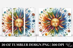Colorful Whimsical Sun Art | 20 Oz Tumbler Product Image 1
