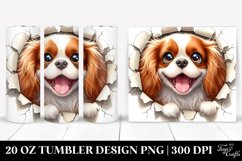 Crazy Furr Watercolor Cavalier King Charles Spaniel | 20 Oz Product Image 1
