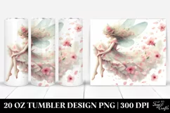 Fairy Tumbling Spring Petals Wind | 20 Oz Tumbler Product Image 1