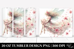 20 Oz Tumbler Sublimation | Fairy Tumbling with Spring Product Image 1