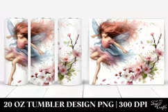 Fairy Tumbling with Spring Petals | 20 Oz Tumbler Product Image 1