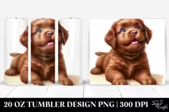 Expressive Playful Retriever | 20 oz Tumbler Product Image 1