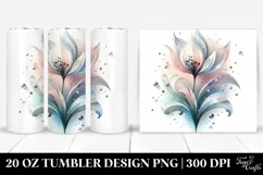 Shiny Snowdrop Clipart, Transparent 20 Oz Tumbler Product Image 1
