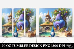 Digital Painting Fairy Tale Gnome Scenery | 20 Oz Tumbler Product Image 1