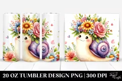 Cartoon-Style Snail | Tshirt|Tumbler|Mug|Clipart Product Image 1
