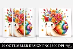 Cartoon-Style Snail | Tshirt|Tumbler|Mug|Clipart Product Image 1