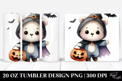 Spooky Baby Bear in Halloween PNG Product Image 1