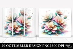 20 Oz Tumbler Sublimation | Pastel Azalea with Metallic Product Image 1