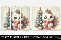 Cute Baby Peacock for Christmas Clipart Product Image 1
