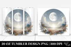 Digital Painting Moon | Tshirt|Tumbler|Mug|Clipart Product Image 1