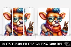 Winter Cow with Goofy Smile PNG Product Image 1
