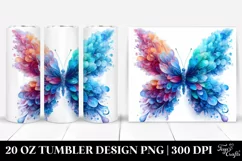 Vibrant Ice Butterfly | 20 oz Tumbler Product Image 1