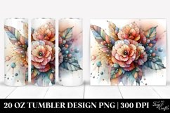 Shiny Begonia Clipart, Transparent 20 Oz Tumbler Product Image 1