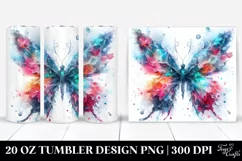 Vibrant Ice Butterfly | 20 oz Tumbler Product Image 1