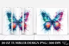 Vibrant Ice Butterfly | 20 oz Tumbler Product Image 1