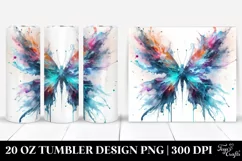 Vibrant Ice Butterfly | 20 oz Tumbler Product Image 1