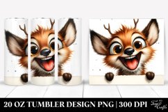 Cute Crazy Deer Enthusiastic | 20 oz Tumbler Product Image 1