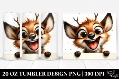 Cute Crazy Deer Enthusiastic | 20 oz Tumbler Product Image 1