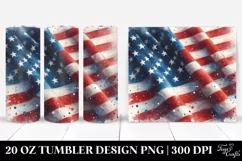 Detailed Watercolor Flag | 20 oz Tumbler Product Image 1