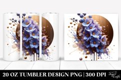 Abstract Glossy Delphinium | 20 oz Tumbler Product Image 1