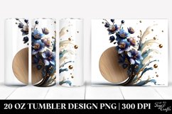 Abstract Glossy Delphinium | 20 oz Tumbler Product Image 1