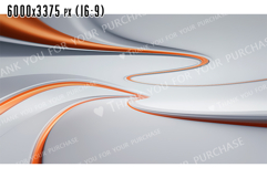 Curved Lines Form an Abstract White and Orange Background Product Image 3