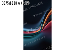 Colorful Abstract Background With Flowing Lines and Curves Product Image 4
