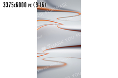 Curved Lines Form an Abstract White and Orange Background Product Image 4