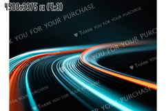 Curved Lines of Light Create an Abstract Background Design Product Image 2