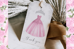 Princess Quinceañera Pink Clipart Product Image 2