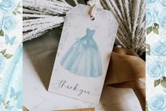 Princess Quinceañera Blue Clipart Product Image 3