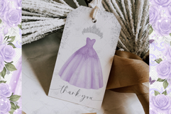 Princess Quinceañera Purple Clipart Product Image 2