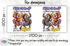 Funny Friendship Mug Wrap Design, Funny Quotes PNG Product Image 2