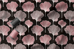 Art Deco Ginkgo Floral Seamless Patterns, Modern Floral Product Image 2