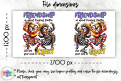 Sarcastic Coffee Mug Wrap, Friendship Funny Quote Print Product Image 2