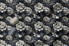 Artistic Ink Peonies Seamless Pattern Collection Product Image 2