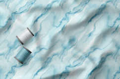 Watercolor Ocean Blue Patterns, Wash Texture, Tide Effect Product Image 2