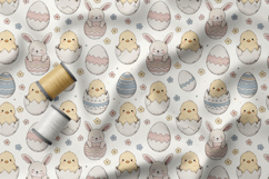 Cute Little Chicks Patterns, Easter Seamless Patterns Product Image 3