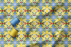 Mediterranean Lemon Seamless Pattern, Limoncello Tile Retro Product Image 3