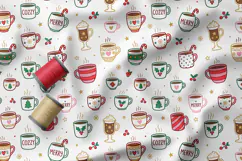 Christmas Gingerbread and Cocoa Seamless Patterns Product Image 3