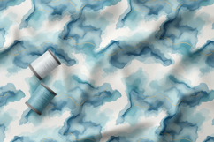 Watercolor Ocean Blue Patterns, Wash Texture, Tide Effect Product Image 3