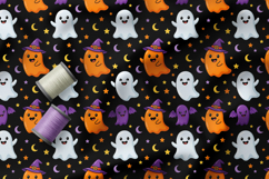Cute Halloween Monsters Pattern, Ghost &amp; Bat Collection Product Image 3