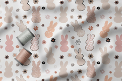 Playful Easter Bunny Seamless Patterns, Easter Digital Paper Product Image 3