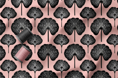 Art Deco Ginkgo Floral Seamless Patterns, Modern Floral Product Image 4