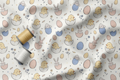 Cute Little Chicks Patterns, Easter Seamless Patterns Product Image 4