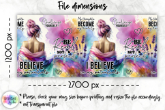 Positive Affirmations Mug Wraps PNG, Inspirational Women Mug Product Image 4