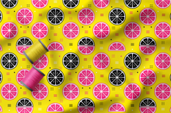 Vibrant Lemon Seamless Patterns, Neon Citrus Digital Paper Product Image 5